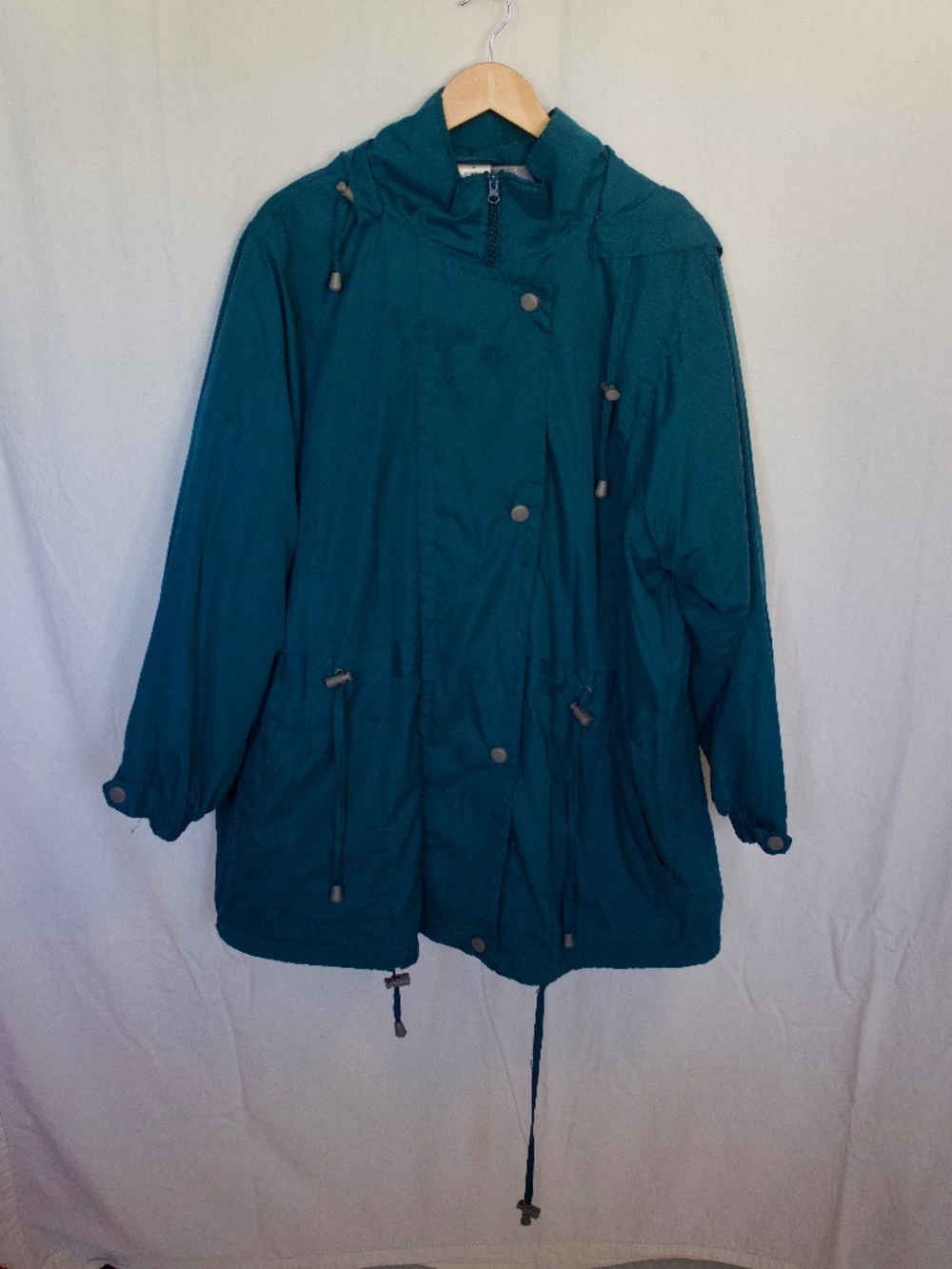 Blue, Teal Windbreaker Vintage Jacket 1X